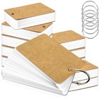 Pcs Flash Cards 2x3 Inch Index Cards With Ring Lined Note Card Bood 300 White