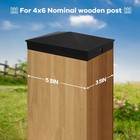Aluminum Pyramid Post Caps 4 Pack  Fits 3 5 x5 5  Wood Fence Deck Posts