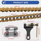 420 Chain 132 Links Replacement For 50cc 70cc 110cc 125cc Ssr 4-stroke Mini Bike