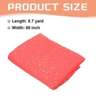60  X 8 7 Yard Tulle Fabric Rolls Sheer Star Moon Sequin Ribbon  Watermelon Red
