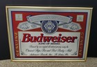 Vintage Budweiser King Of Beers Bar Mirror 1995 Man Cave 25 x18 