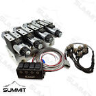 Electric Hydraulic Double Acting Control Valve W  Rocker Switch  4 Spool  25 Gpm