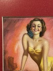 Billy Devorss    alluring    Pin-up        Goes Lithograph     Vintage 1940s Print