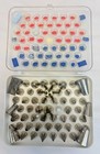 Vintage Ateco 783 Cake Decorating Piping Tips Icing Nozzles 62pc Set Case
