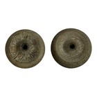 Vintage Wyandotte Pressed Steel Toy Replacement Hard Rubber Tires Pair