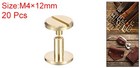 20pack Brass Chicago Screws 8x12mm Post Nail Stud Rivets For Leather Craft
