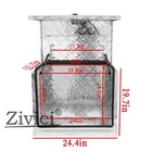 24  X19  X 15  Black Aluminium Generator Tool Box Camper Ute Car Truck Toolbox