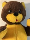 31  Vintage Rushton Company Teddy Bear Plush Stuffed Animal Brown Yellow Nice 