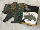 Wood Jigsaw Puzzle 186 Pieces Spirit Bear Grizzley Outside Inside Complete