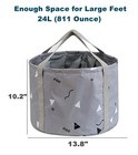 24l Collapsible Foot Bath Basin For Soaking Men Large Feet  Portable Foot Soa   