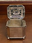 Rare Antique Scottish Deerhound Dog Silver Epns Tea Caddy 1920 Patrick Enterkine