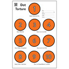 25 Paper Shooting Target For Gun Range Pistol Rifle Firearms Dot Torture 12x18 