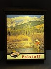Vintage Htf Rare Falstaff Lighted Beer Sign - Fisherman