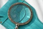 Antique Style Vintage Brass Magnifier      Henry Hughes Collector   s Edition