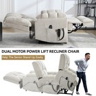 350lbs Heat Massage Power Lift Recliner Chair Vibration Elderly Reclining Sofa