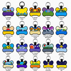 Personalized Scenic Dog Cat Id Tag Custom Engraved Pet Name Tag Silent Silicone