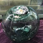 Vintage Huge 35    Japanese Green Glass Fishing Float Hand Blown Buoy  12   diameter