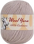 100  Cashmere Wool Yarn Pack Of 10 - 500g For Knitting   Crochet  Gray Camel