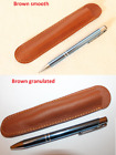 Leather Pen Holder Pencil Case Slim Bag Pouch Handmade Personalized Made Italy