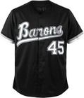 Tocament Birmingham Barons Michael Jordan 45 Baseball Jersey Black Size X-large