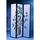 Japanese Shoji Room Divider Folding Screen Wood Privacy Lattice 3 Panels New