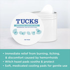 Tucks Medicated Cooling Pads  100 Count     Pads With Witch Hazel  Pack Of 2