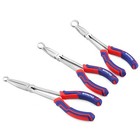 11 Inches Long Reach Hose Grip Plier Set 3pc 5 16  1 2  3 4  W dia Serrated Jaws