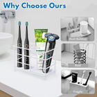 304 Stainless Steel Bathroom Toothbrush Holder Toothpaste Holder Stand Bathroom