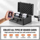 108 Psa Graded Card Storage Box 4 Slots Sports Card Holder Case Key Lock