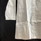 Meta Mens Uniform Lab Coats White Pockets Long Sleeve Notch Lapel 38 New