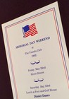 Vtg Rare The Tuxedo Club Memorial Day Weekend Schedule Tuxedo Park New York 1992