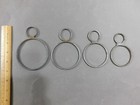 Set Of 4 Antique Primitive Farmhouse Graduated Baking Cookie Biscuit Rings
