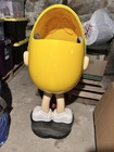 M m s Yellow Character Advertising Floor Display Stand Figure Candy   Nuts
