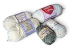 Yarn Lot Of 5 Skeins Bernat Red Heart Lily Sugar n Cream Assorted Craft Yarn