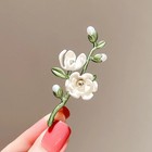 Women Vintage Flower Pearl Brooches Pins Enamel Plant Pin Corsage Badges Jewelry