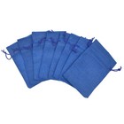 Bezall 50pcs Burlap Gift Bags Drawstring Wedding Favor Jewelry Pouch Royal Blue