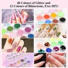 51color Acrylic Nail Kit Acrylic Powder Brush Nail Accessories Nail Art Set