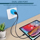 2 Pack Fast Charging Usb Wall Charger For Iphone  Samsung Galaxy  Google Pixel