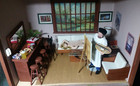 Roombox W Artist   Model 1 12 Miniature Artisan Dollhouse Dolls Ooak B Dickinson