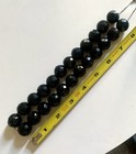 Antique Victorian Faceted  Mourning Bead Necklace