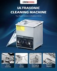 Creworks 2l Ultrasonic Cleaner With Heater   Timer For Jewelry   More