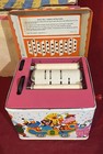 Vintage J  Chein  135    Melody Player   Crank Player Piano   3 Rolls   O  Box