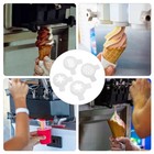 Ultechnovo 4pcs Ice Cream Machine Parts Soft Serve 4 90x4 10x0 90cm  White