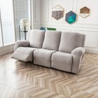 Waterproof Non-slip Leaf Jacquard Stretch Recliner Sofa Cover Protection