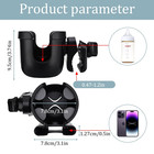 Suranew Universal Stroller Cup Holder  Adjustable Drink Holder With Phone Holder
