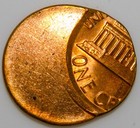 1980 s Lincoln Memorial Cent Struck Off Center Error Coin I872