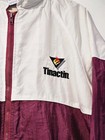The Victor Vintage Jacket Size L Large Embroidered Tinactin Logo Full Zip Usa