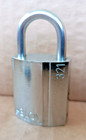 Abloy 321 Brass Padlock With Key  Chrome Finish
