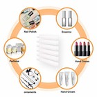 15  Clear Acrylic 6 Tier Wall Mount Nail Polish Organizer Rack Holds 96 Bottles