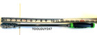Snap On Tools Usa  3 8  Drive Green Soft Grip Extra-long Flex Ratchet Fhllf100 G